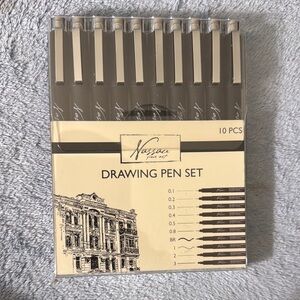 Nassau Fine Art Drawing Pen Set - Black and Cream